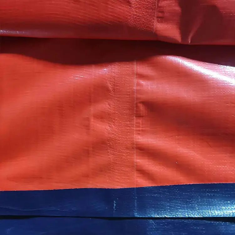 150GSM လိမ်မော်ရောင် Tarpaulin Roll Roll