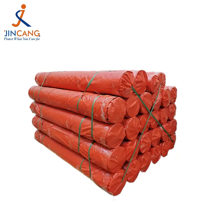 150GSM လိမ်မော်ရောင် Tarpaulin Roll Roll