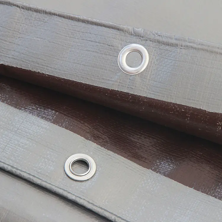 220 ဂရမ် Silver Brown Pe Tarpaulin