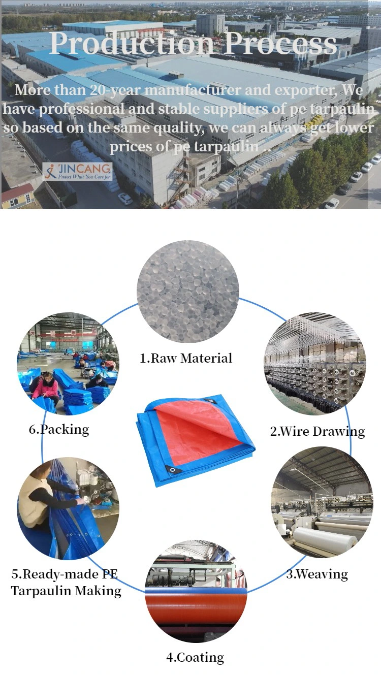 160g Blue PE Tarpaulin